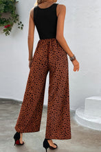 Load image into Gallery viewer, Two-Tone Square Neck Wide Leg Jumpsuit