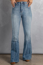 Load image into Gallery viewer, High Waist Flare Jeans with Pockets