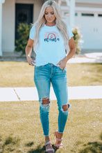 Load image into Gallery viewer, Women Graphic Round Neck Tee Shirt