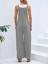 Load image into Gallery viewer, Full Size Wide Leg Overalls with Pockets