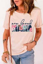 Load image into Gallery viewer, ONE LOVED MAMA Floral Graphic Tee