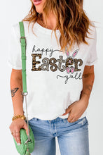 Load image into Gallery viewer, HAPPY EASTER Y'ALL Graphic Round Neck Tee