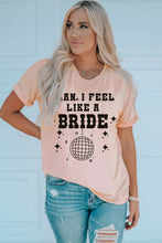 Load image into Gallery viewer, Graphic Cuffed Sleeve Round Neck T-Shirt