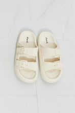Load image into Gallery viewer, Qupid Comfy Casual Rubber Slide Sandal in Cream