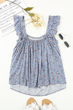 Load image into Gallery viewer, Floral Smocked Square Neck Top
