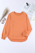 Load image into Gallery viewer, Side Slit Drop Shoulder Sweatshirt