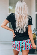 Load image into Gallery viewer, Aztec Pocketed Tee and Shorts Set