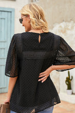 Load image into Gallery viewer, Flutter Sheer Sleeves Babydoll Top