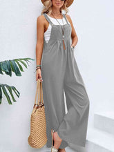 Load image into Gallery viewer, Full Size Wide Leg Overalls with Pockets