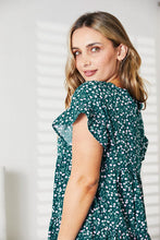 Load image into Gallery viewer, Double Take Short Flounce Sleeve Tiered Dress
