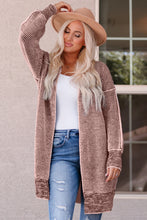 Load image into Gallery viewer, Heathered Open Front Longline Cardigan