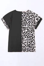 Load image into Gallery viewer, Plus Size Leopard Round Neck T-Shirt