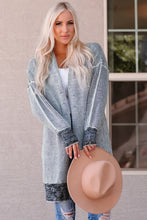 Load image into Gallery viewer, Heathered Open Front Longline Cardigan