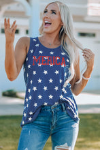 Load image into Gallery viewer, Star Print Round Neck Tank