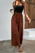 Load image into Gallery viewer, Two-Tone Square Neck Wide Leg Jumpsuit