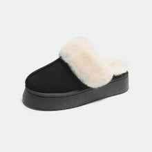 Load image into Gallery viewer, Center-Seam Furry Chunky Platform Slippers