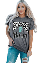 Load image into Gallery viewer, MAMA Graphic Cuffed Sleeve Round Neck Tee