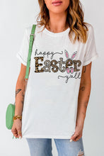 Load image into Gallery viewer, HAPPY EASTER Y'ALL Graphic Round Neck Tee