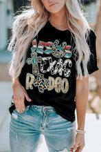 Load image into Gallery viewer, Letter Graphic Round Neck Tee Shirt