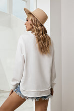 Load image into Gallery viewer, Side Slit Drop Shoulder Sweatshirt