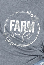 Load image into Gallery viewer, FARM WIFE Graphic Tee Shirt
