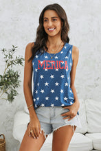 Load image into Gallery viewer, Star Print Round Neck Tank