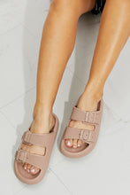 Load image into Gallery viewer, Qupid Comfy Casual Rubber Slide Sandal in Dust Storm