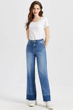 Load image into Gallery viewer, BAYEAS Full Size High Waist Cat's Whisker Wide Leg Jeans