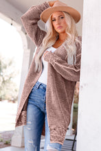 Load image into Gallery viewer, Heathered Open Front Longline Cardigan