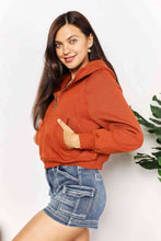 Load image into Gallery viewer, Double Take Half-Zip Long Sleeve Hoodie