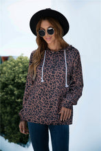 Load image into Gallery viewer, Full Size Printed Quarter-Snap Drop Shoulder Hoodie