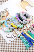 Load image into Gallery viewer, Multicolored Beaded Fringe Keychain
