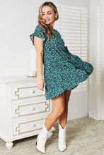 Load image into Gallery viewer, Double Take Short Flounce Sleeve Tiered Dress