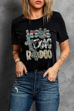 Load image into Gallery viewer, Letter Graphic Round Neck Tee Shirt