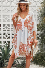 Load image into Gallery viewer, Floral Side Slit Cover Up