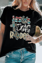 Load image into Gallery viewer, Letter Graphic Round Neck Tee Shirt