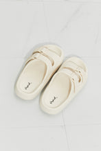 Load image into Gallery viewer, Qupid Comfy Casual Rubber Slide Sandal in Cream