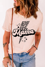 Load image into Gallery viewer, MAMA Lightning Graphic Round Neck Tee