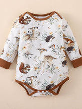 Load image into Gallery viewer, Baby Printed Bodysuit and Waffle-Knit Joggers Set