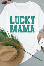 Load image into Gallery viewer, LUCKY MAMA Graphic Round Neck Tee
