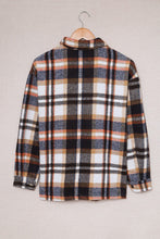 Load image into Gallery viewer, Plaid Button Front Shirt Jacket with Breast Pockets