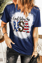 Load image into Gallery viewer, GOD BLESS THE USA Printed Tee Shirt