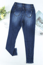 Load image into Gallery viewer, Distressed High Waist Skinny Jeans
