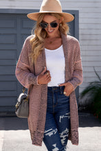 Load image into Gallery viewer, Heathered Open Front Longline Cardigan