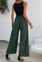 Load image into Gallery viewer, Two-Tone Square Neck Wide Leg Jumpsuit