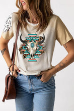 Load image into Gallery viewer, Round Neck Short Sleeve Graphic T-Shirt