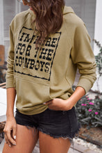 Load image into Gallery viewer, Letter Graphic Hoodie with Kangaroo Pocket