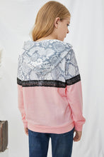 Load image into Gallery viewer, Girls Animal Print Sequined Hoodie