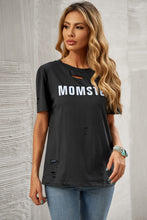 Load image into Gallery viewer, Letter Graphic Distressed Tee Shirt