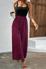 Load image into Gallery viewer, Two-Tone Square Neck Wide Leg Jumpsuit